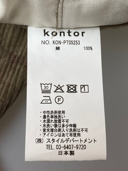 【中古品】【メンズ】 KONTOR コントール CORDUROY WIDE CARGO PANT KON-PT05253 コーデュロイ ワイドカーゴパンツ ボトムス 151-260302-SH-25-min サイズ：3 カラー：ベージュ 万代Net店