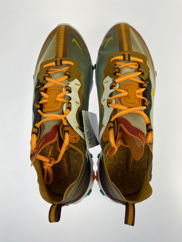 【未使用品】【メンズ】 NIKE ナイキ CJ6897-113 REACT ELEMENT 87 靴 シューズ スニーカー 160-260301-AS-3-min サイズ：28.5cm カラー：PALE IVORY/ORANGE PEEL 万代Net店