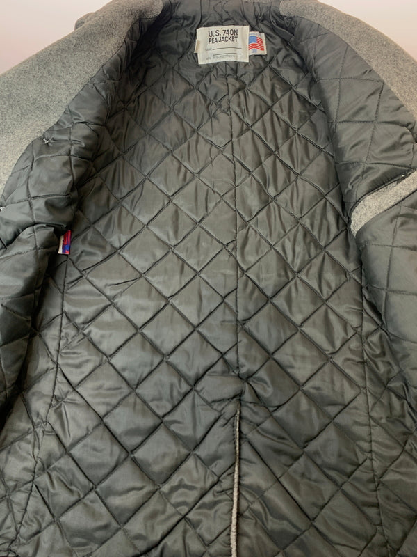 【中古品】【メンズ】 SCHOTT ショット 740N PEA JACKET ピージャケット コート アウター 145-260706-yn-18-min サイズ：38 カラー：グレー 万代Net店