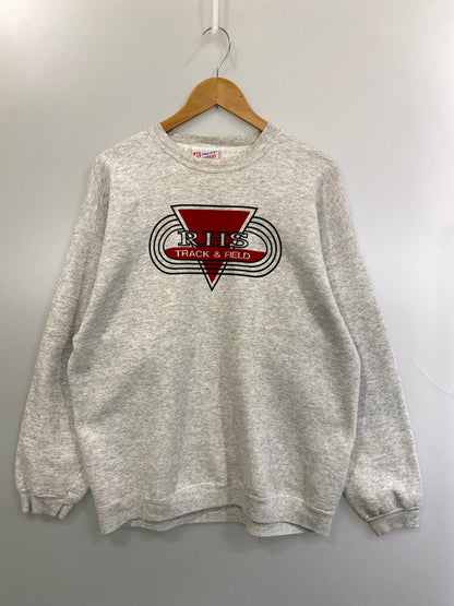 【現状渡し品】【メンズ】 HANES ヘインズ LS SWEAT SHIRT 90S RHS ラグランスリーブ ロングスリーブ スウェットシャツ メンズ トップス 146-260717-em-51-min サイズ：XL カラー：ライトグレー 万代Net店
