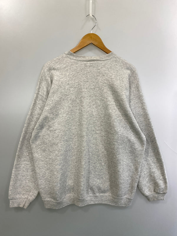 【現状渡し品】【メンズ】 HANES ヘインズ LS SWEAT SHIRT 90S RHS ラグランスリーブ ロングスリーブ スウェットシャツ メンズ トップス 146-260717-em-51-min サイズ：XL カラー：ライトグレー 万代Net店