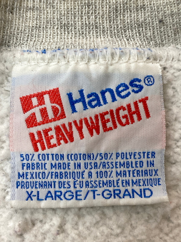 【現状渡し品】【メンズ】 HANES ヘインズ LS SWEAT SHIRT 90S RHS ラグランスリーブ ロングスリーブ スウェットシャツ メンズ トップス 146-260717-em-51-min サイズ：XL カラー：ライトグレー 万代Net店