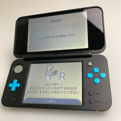 【中古品】 New2DSLL 本体 ニンテンドー2DS LL 本体 ブラック×ターコイズ 任天堂 023-260308-SH-09-min 万代Net店