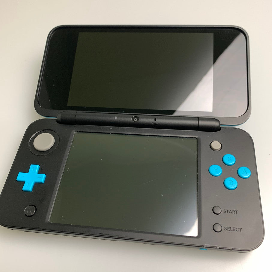 【中古品】 New2DSLL 本体 ニンテンドー2DS LL 本体 ブラック×ターコイズ 任天堂 023-260308-SH-09-min 万代Net店