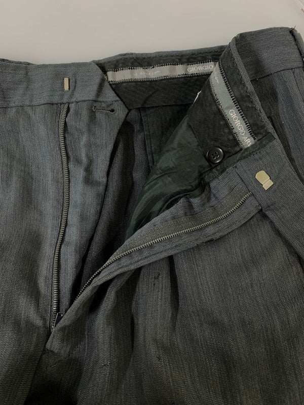 【現状渡し品】【メンズ】 GIORGIO ARMANI ジョルジオ アルマーニ SLACKS PANT スラックス パンツ ボトムス 152-260811-hu-22-min サイズ：54LUN カラー：グレー 万代Net店