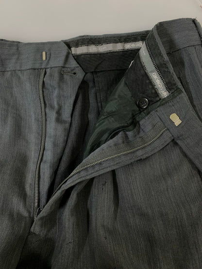 【現状渡し品】【メンズ】 GIORGIO ARMANI ジョルジオ アルマーニ SLACKS PANT スラックス パンツ ボトムス 152-260811-hu-22-min サイズ：54LUN カラー：グレー 万代Net店