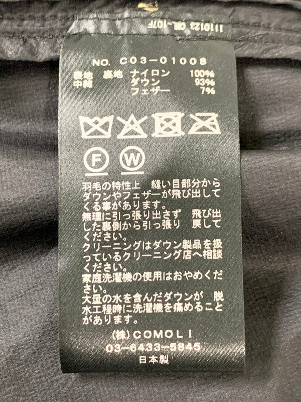 【中古品】【メンズ】 COMOLI コモリ 25AW CO3-01008 ダウンジャケット アウター 140-260302-SH-13-min サイズ：2 カラー：ブラック 万代Net店