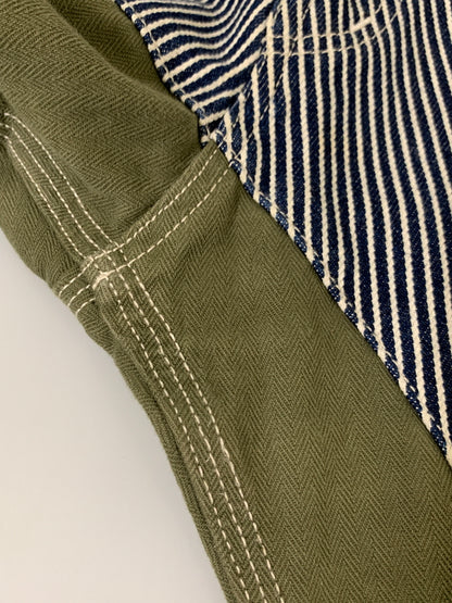 【中古品】【メンズ】 KOJIMA GENES コジマジーンズ クォーターコンボパンツ メンズ ボトムス 156-260704-hu-18-min サイズ：30 カラー：ブルー/ホワイト（ストライプ）/カーキ 万代Net店
