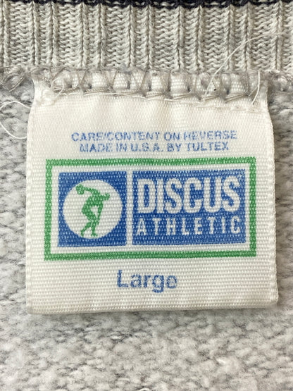 【中古品】【メンズ】 DISCUS ATHLETIC ディスカス アスレチック USA製 リブライン LS SWEAT SHIRT ロングスリーブ スウェット シャツ メンズ 長袖 トップス 146-260717-em-40-min サイズ：Ｌ カラー：グレー 万代Net店