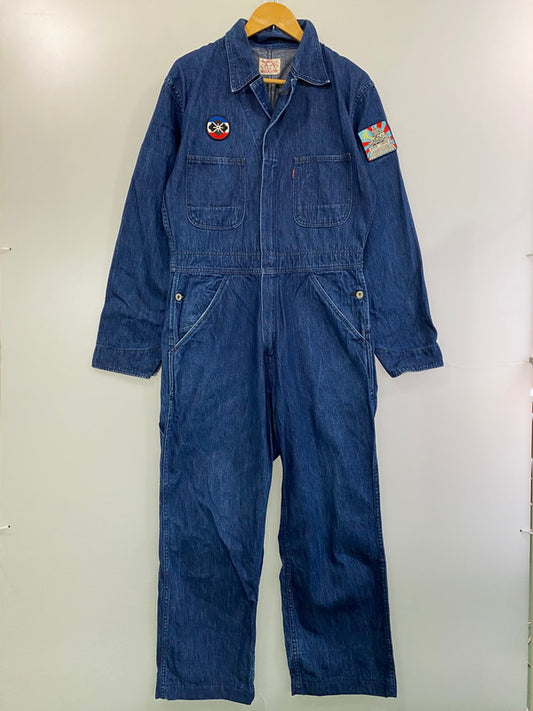 【中古品】【メンズ】 EVISU エヴィス カモメ デニムつなぎ ジャンプスーツ オールインワン 156-260305-AS-4-min サイズ：下記参照 カラー：インディゴ 万代Net店