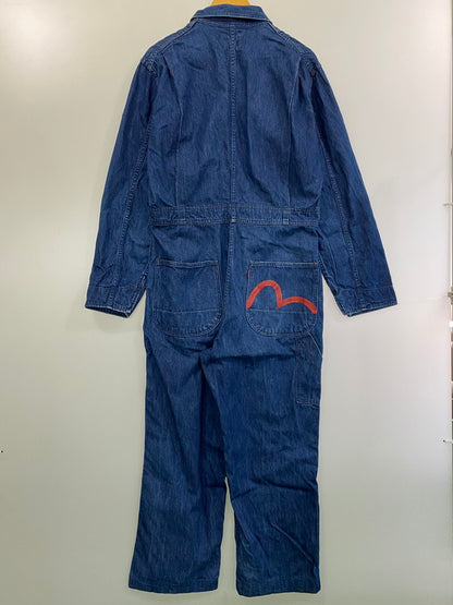 【中古品】【メンズ】 EVISU エヴィス カモメ デニムつなぎ ジャンプスーツ オールインワン 156-260305-AS-4-min サイズ：下記参照 カラー：インディゴ 万代Net店