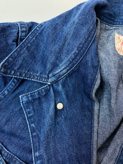 【中古品】【メンズ】 EVISU エヴィス カモメ デニムつなぎ ジャンプスーツ オールインワン 156-260305-AS-4-min サイズ：下記参照 カラー：インディゴ 万代Net店