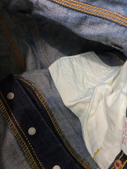【中古品】【メンズ】 EVISU エヴィス LOT.2111 シンチバック デニムパンツ ボトムス 156-260305-AS-3-min サイズ：35×35 カラー：インディゴ 万代Net店