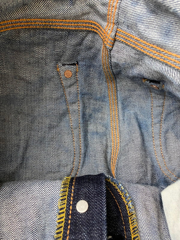 【中古品】【メンズ】 EVISU エヴィス LOT.2111 シンチバック デニムパンツ ボトムス 156-260305-AS-3-min サイズ：35×35 カラー：インディゴ 万代Net店