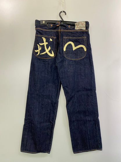 【中古品】【メンズ】 EVISU エヴィス LOT.2111 シンチバック デニムパンツ ボトムス 156-260305-AS-3-min サイズ：35×35 カラー：インディゴ 万代Net店