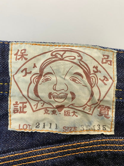【中古品】【メンズ】 EVISU エヴィス LOT.2111 シンチバック デニムパンツ ボトムス 156-260305-AS-3-min サイズ：35×35 カラー：インディゴ 万代Net店