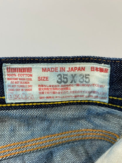 【中古品】【メンズ】 EVISU エヴィス LOT.2111 シンチバック デニムパンツ ボトムス 156-260305-AS-3-min サイズ：35×35 カラー：インディゴ 万代Net店