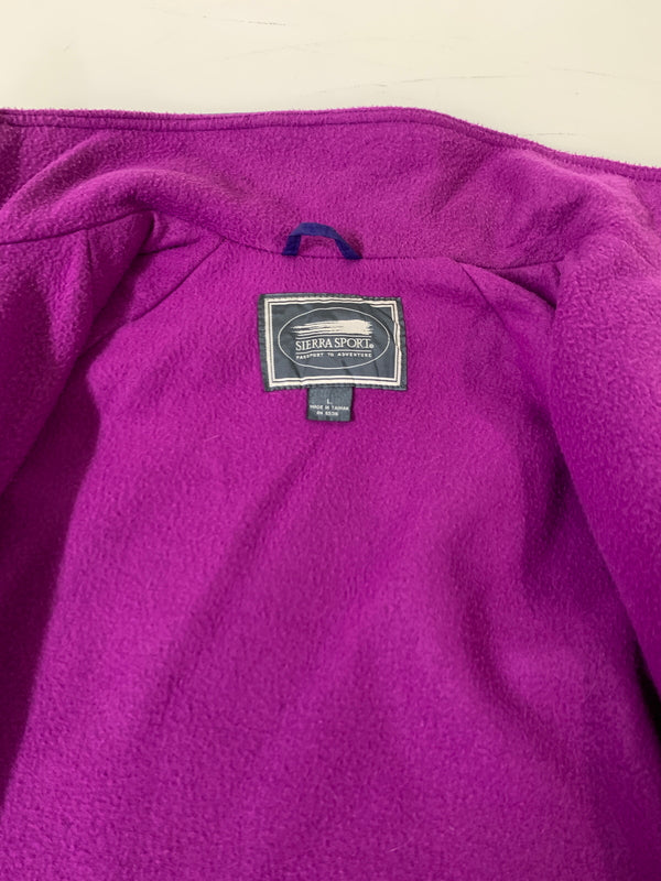 【中古品】【メンズ】 SIERRA SPORT シエラ スポーツ 90S NYLON FLEECE JACKET ナイロン フリース ジャケット 上着 アウター 144-260812-hu-24-min サイズ：L カラー：パープル 万代Net店