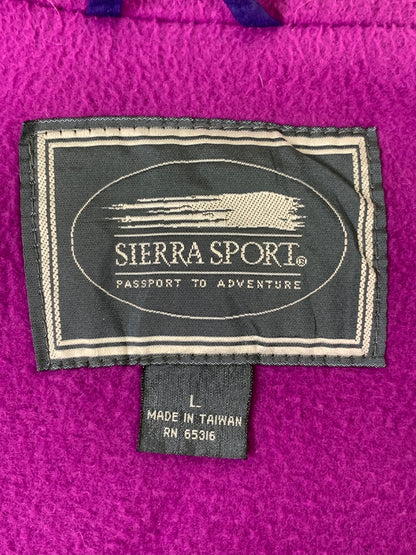 【中古品】【メンズ】 SIERRA SPORT シエラ スポーツ 90S NYLON FLEECE JACKET ナイロン フリース ジャケット 上着 アウター 144-260812-hu-24-min サイズ：L カラー：パープル 万代Net店
