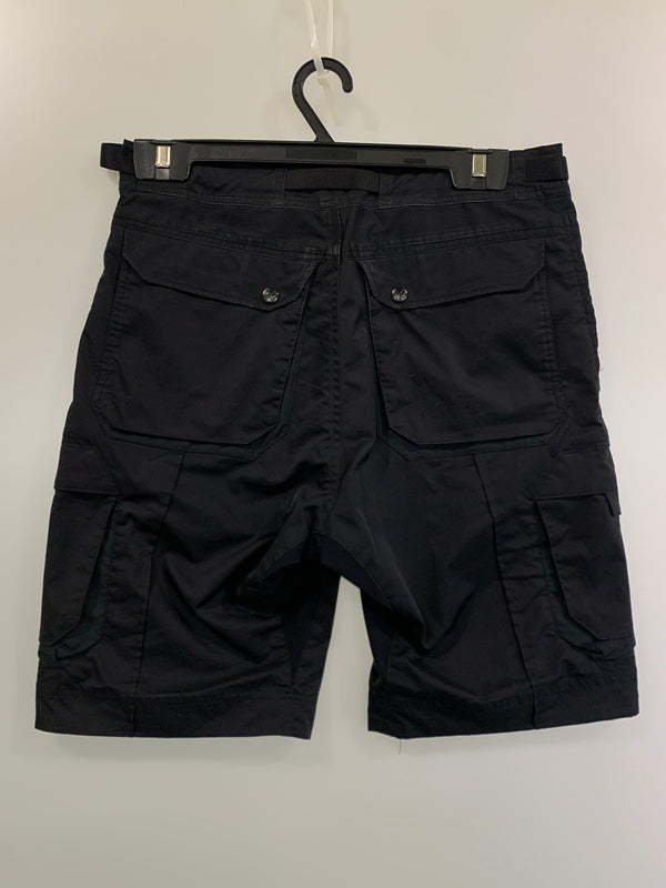 【中古品】【メンズ】 WHITE MOUNTAINEERING ホワイトマウンテニアリング BK1071405 BLK SHORT PANTS ショートパンツ ボトムス 151-260711-AS-25-min サイズ：Ｓ カラー：ブラック 万代Net店