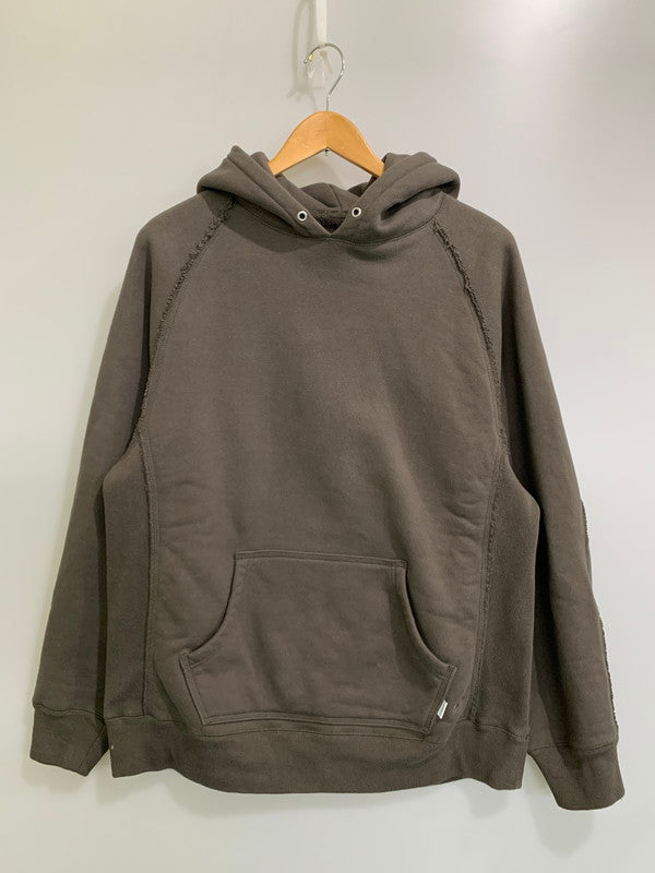 【中古品】【メンズ】 SUGARHILL シュガーヒル 22AW RAW EDGE HOODIE 22AWSW01 ローエッジフーディー トップス パーカー 140-260302-SH-17-min サイズ：2 カラー：ブラウン系 万代Net店