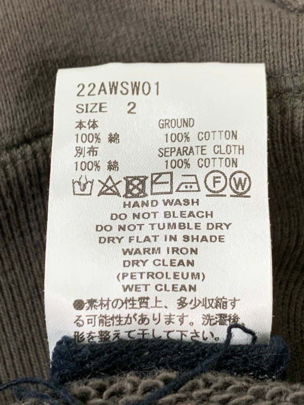 【中古品】【メンズ】 SUGARHILL シュガーヒル 22AW RAW EDGE HOODIE 22AWSW01 ローエッジフーディー トップス パーカー 140-260302-SH-17-min サイズ：2 カラー：ブラウン系 万代Net店