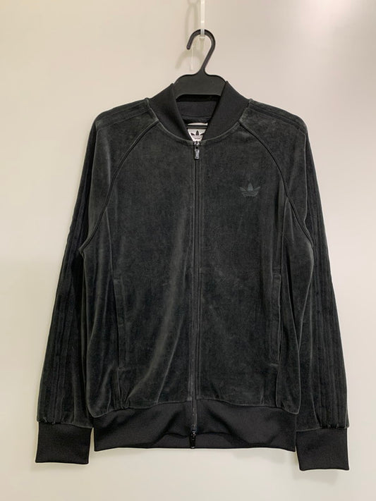 【中古品】【メンズ】 adidas アディダス JX1559 アディカラー ベロア トラックトップ トップス 148-260302-SH-07-min サイズ：XL カラー：ブラック 万代Net店