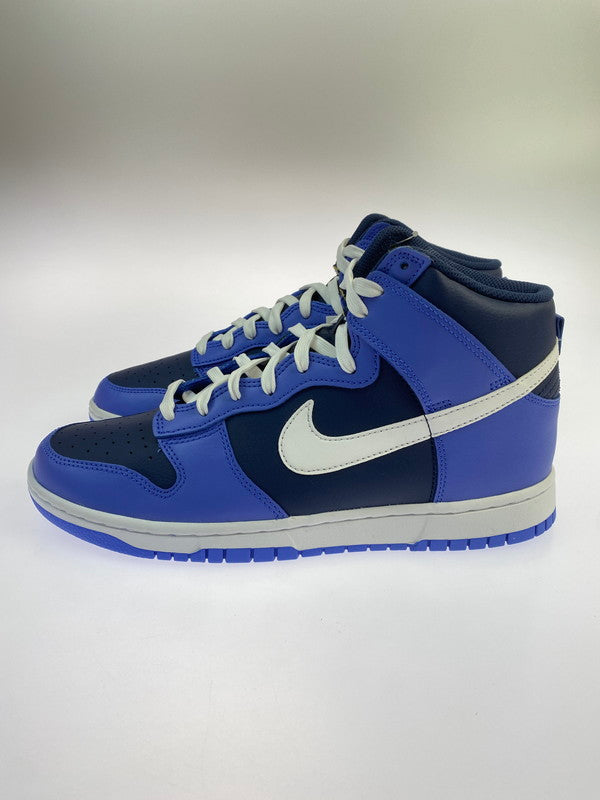 【未使用品】【メンズ】 NIKE ナイキ DUNK HIGH RETRO DJ6189-400 ダンク ハイ レトロ スニーカー 靴 160-260304-kk-01-min カラー：MEDIUM BLUE/WHITE-MIDNIGHT NAVY 万代Net店