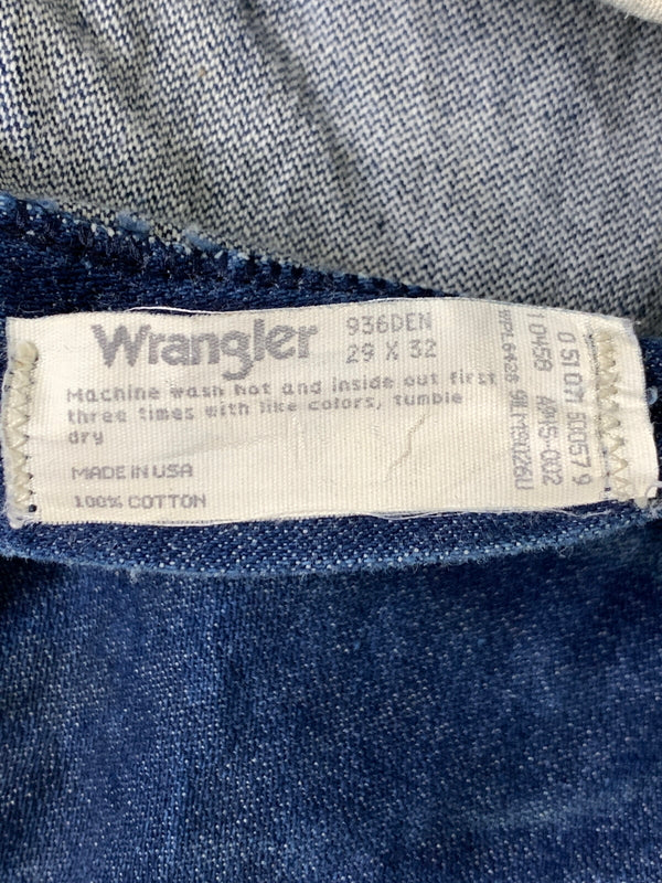 【中古品】【メンズ】 WRANGLER ラングラー 90S 936DEN DENIM PANTS 90年代 デニムパンツ ヴィンテージ メンズ ボトムス ジーパン ジーンズ 157-260723-em-33-min サイズ：29×32 カラー：インディゴ 万代Net店