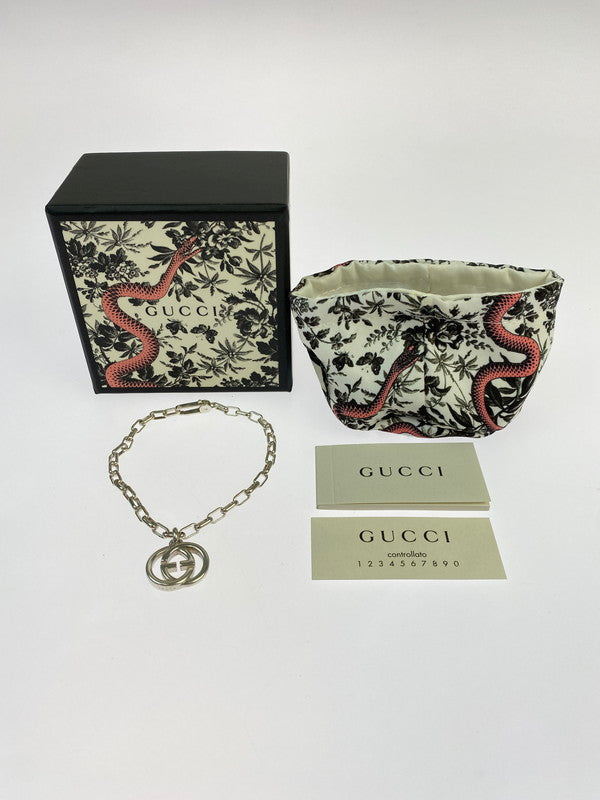 【中古品】【メンズ】 GUCCI グッチ 295711 インターロッキングG ブレスレット 182-260307-SH-16-min 万代Net店