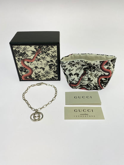 【中古品】【メンズ】 GUCCI グッチ 295711 インターロッキングG ブレスレット 182-260307-SH-16-min 万代Net店