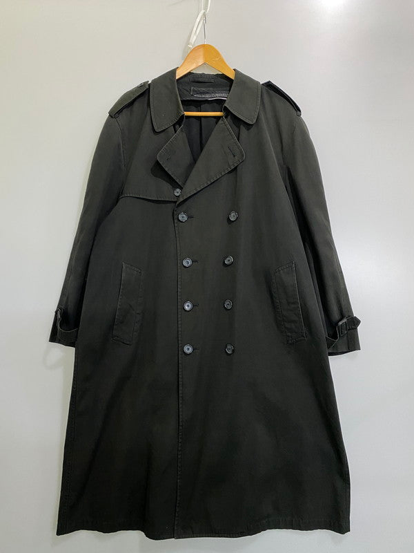 【現状渡し品】【メンズ】 LONDON FOG ロンドン フォグ 70~80S TRENCH COAT 70年代 80年代 トレンチコート アウター ヴィンテージ 146-260918-hu-32-min サイズ：44 カラー：ブラック（色あせ） 万代Net店