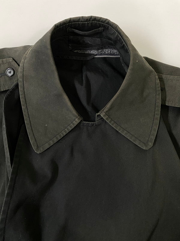 【現状渡し品】【メンズ】 LONDON FOG ロンドン フォグ 70~80S TRENCH COAT 70年代 80年代 トレンチコート アウター ヴィンテージ 146-260918-hu-32-min サイズ：44 カラー：ブラック（色あせ） 万代Net店