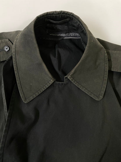 【現状渡し品】【メンズ】 LONDON FOG ロンドン フォグ 70~80S TRENCH COAT 70年代 80年代 トレンチコート アウター ヴィンテージ 146-260918-hu-32-min サイズ：44 カラー：ブラック（色あせ） 万代Net店