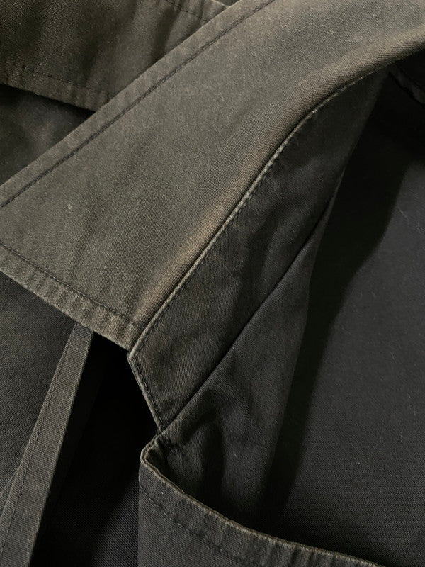【現状渡し品】【メンズ】 LONDON FOG ロンドン フォグ 70~80S TRENCH COAT 70年代 80年代 トレンチコート アウター ヴィンテージ 146-260918-hu-32-min サイズ：44 カラー：ブラック（色あせ） 万代Net店