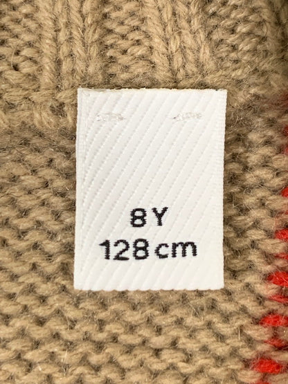 【中古品】【メンズ】 BURBERRY バーバリー LONDON ENGLAND ロンドン イングランド ニットワンピース トップス 173-260312-SH-17-min サイズ：8Y 128cm カラー：ベージュ系 マルチカラー 万代Net店