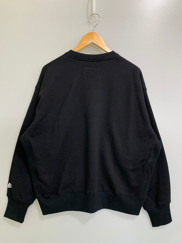 【中古品】【メンズ】 BELL STAMP WEAR ベル スタンプ ウェア NEW RIVER WAVE SWEAT C/N ニューリバーウェーブ スウェット トップス 140-260302-SH-15-min サイズ：L カラー：ブラック 万代Net店