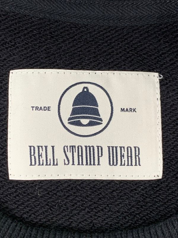 【中古品】【メンズ】 BELL STAMP WEAR ベル スタンプ ウェア NEW RIVER WAVE SWEAT C/N ニューリバーウェーブ スウェット トップス 140-260302-SH-15-min サイズ：L カラー：ブラック 万代Net店