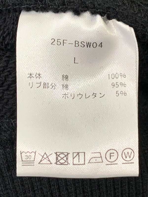 【中古品】【メンズ】 BELL STAMP WEAR ベル スタンプ ウェア NEW RIVER WAVE SWEAT C/N ニューリバーウェーブ スウェット トップス 140-260302-SH-15-min サイズ：L カラー：ブラック 万代Net店