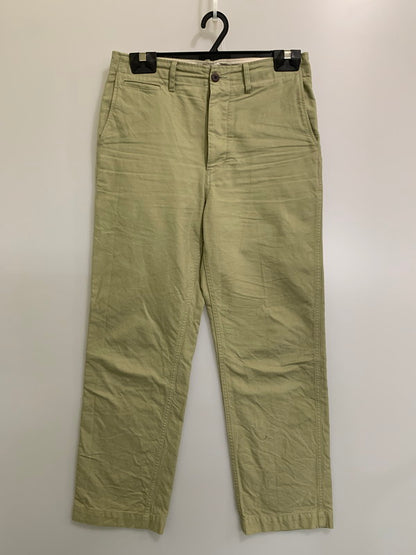 【中古品】【メンズ】 VISVIM ビズビム CHINO PANTS 01205008007 チノパンツ ボトムス 151-260302-SH-21-min サイズ：1 カラー：ライトグリーン 万代Net店