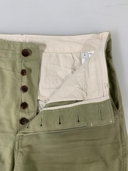 【中古品】【メンズ】 VISVIM ビズビム CHINO PANTS 01205008007 チノパンツ ボトムス 151-260302-SH-21-min サイズ：1 カラー：ライトグリーン 万代Net店