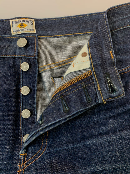 【中古品】【メンズ】 PHERROW'S フェローズ 466 DENIM PANT デニムパンツ ボトムス 156-260706-yn-12-min サイズ：W30 L36 カラー：インディゴ 万代Net店