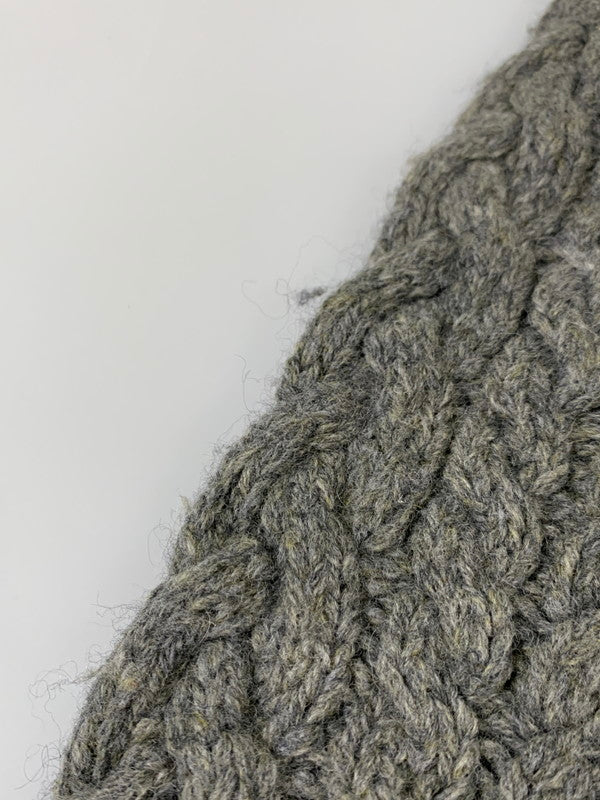 【中古品】【メンズ】 POLO RALPH LAUREN ポロ・ラルフローレン 90S HI NECKCABLE KNIT SWEATER ハイネック ケーブル ニット セーター 146-260305-As-21-min サイズ：LL カラー：グレー 万代Net店