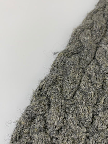 【中古品】【メンズ】 POLO RALPH LAUREN ポロ・ラルフローレン 90S HI NECKCABLE KNIT SWEATER ハイネック ケーブル ニット セーター 146-260305-As-21-min サイズ：LL カラー：グレー 万代Net店