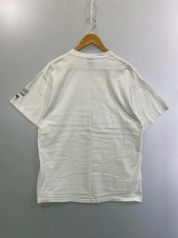 【中古品】【メンズ】 STUSSY ステューシー SUBLEVEL PRINT TEE 半袖Tシャツ ショートスリーブ 142-260305-AS-13-min サイズ：L カラー：ホワイト 万代Net店