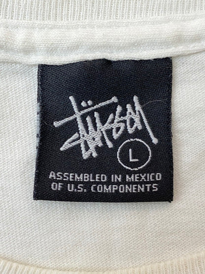 【中古品】【メンズ】 STUSSY ステューシー SUBLEVEL PRINT TEE 半袖Tシャツ ショートスリーブ 142-260305-AS-13-min サイズ：L カラー：ホワイト 万代Net店