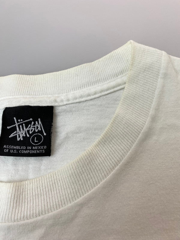 【中古品】【メンズ】 STUSSY ステューシー SUBLEVEL PRINT TEE 半袖Tシャツ ショートスリーブ 142-260305-AS-13-min サイズ：L カラー：ホワイト 万代Net店