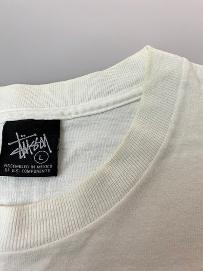 【中古品】【メンズ】 STUSSY ステューシー SUBLEVEL PRINT TEE 半袖Tシャツ ショートスリーブ 142-260305-AS-13-min サイズ：L カラー：ホワイト 万代Net店