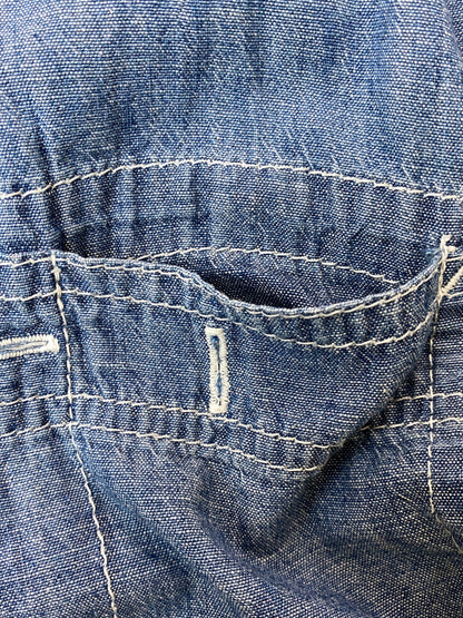 【中古品】【メンズ】 STUSSY ステューシー DENIM SHIRT SENDAI CHAPT LIMITED デニムシャツ 仙台チャプト 長袖シャツ トップス 142-260626-yn-33-min サイズ：L カラー：インディゴ 万代Net店
