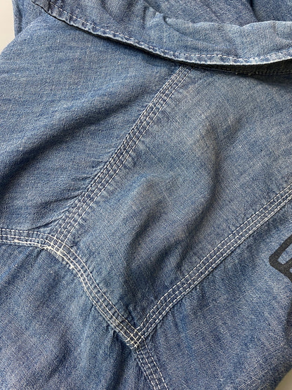 【中古品】【メンズ】 STUSSY ステューシー DENIM SHIRT SENDAI CHAPT LIMITED デニムシャツ 仙台チャプト 長袖シャツ トップス 142-260626-yn-33-min サイズ：L カラー：インディゴ 万代Net店